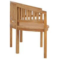 Produktbild för Bananbänk 180 cm massiv teak
