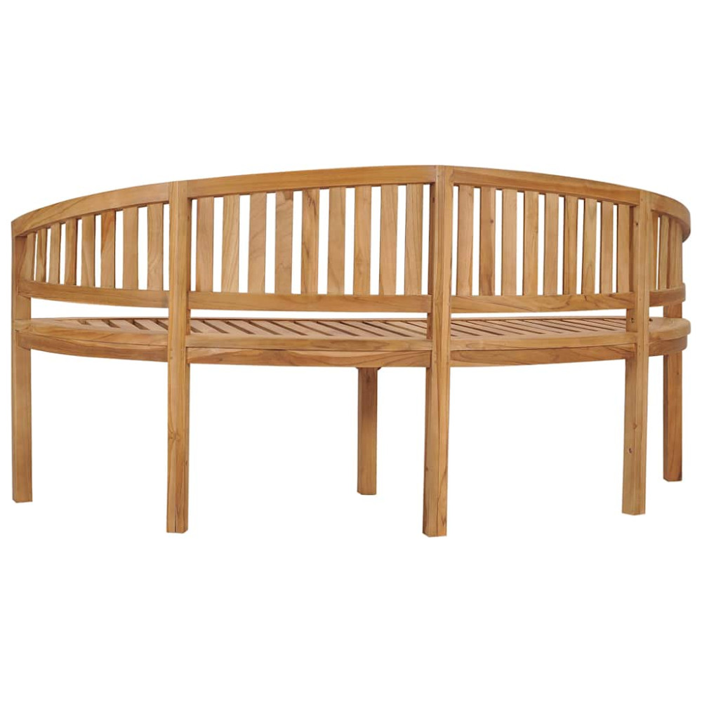 Produktbild för Bananbänk 180 cm massiv teak