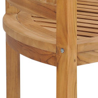 Produktbild för Bananbänk 180 cm massiv teak