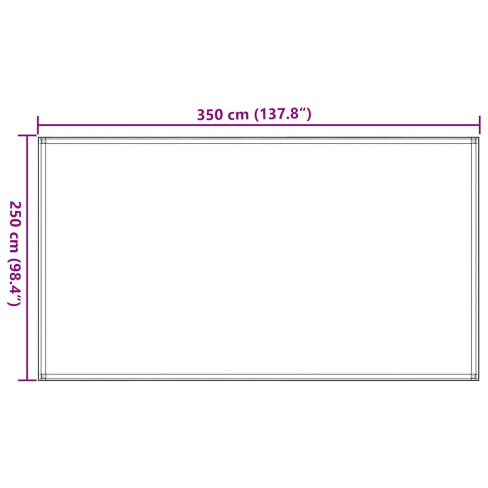 Produktbild för Tältmatta 250x350 cm brun