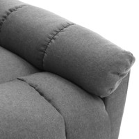 Produktbild för Massagefåtölj ljusgrå tyg