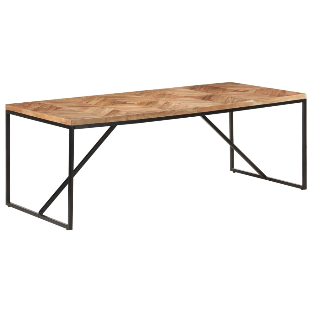 Produktbild för Matbord 200x90x76 cm massivt akaciaträ och mangoträ
