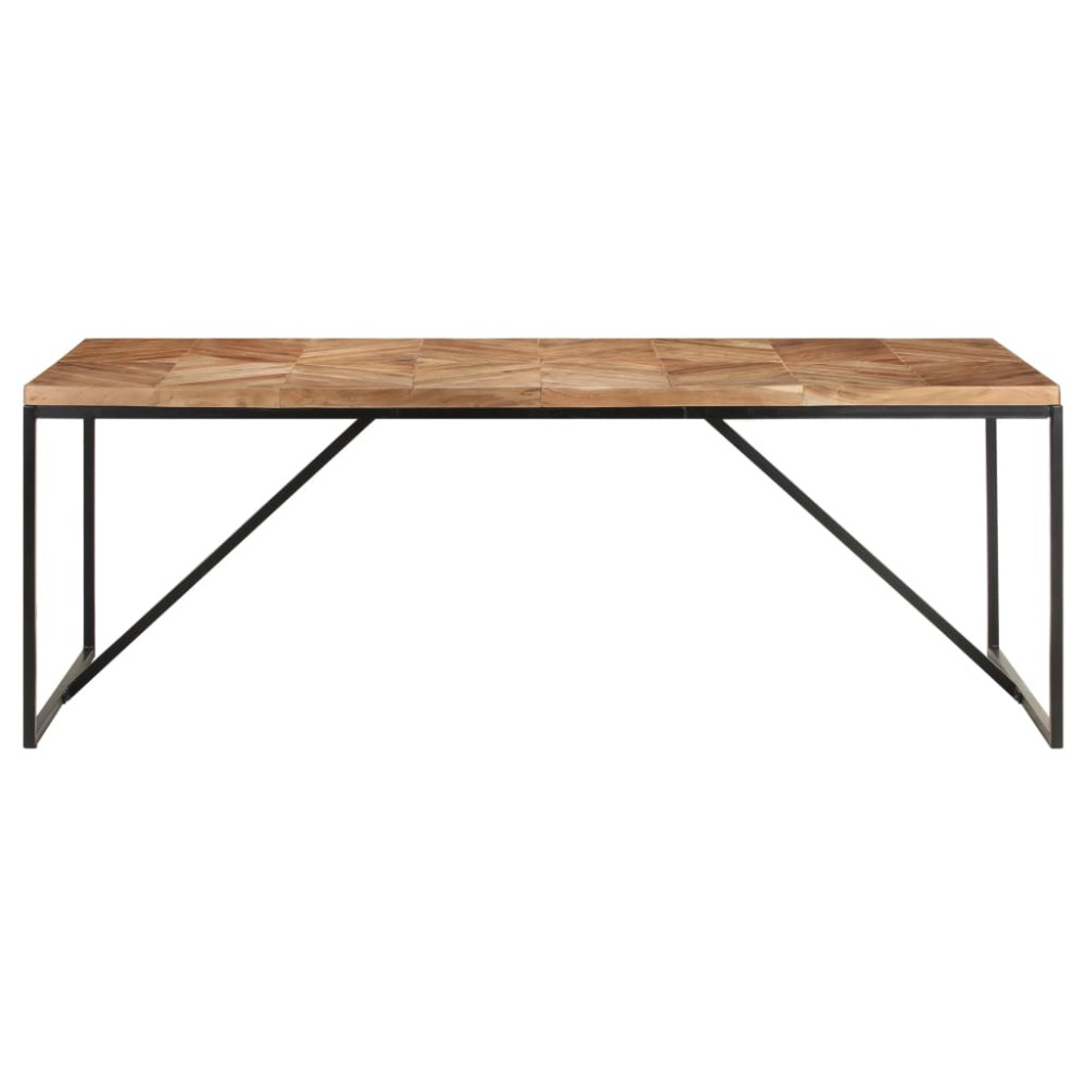 Produktbild för Matbord 200x90x76 cm massivt akaciaträ och mangoträ