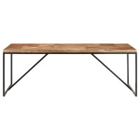 Produktbild för Matbord 200x90x76 cm massivt akaciaträ och mangoträ