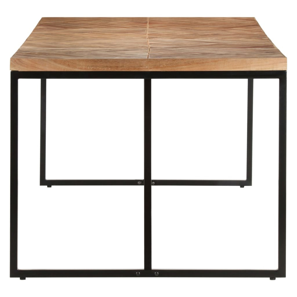 Produktbild för Matbord 200x90x76 cm massivt akaciaträ och mangoträ
