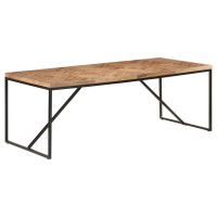 Produktbild för Matbord 200x90x76 cm massivt akaciaträ och mangoträ