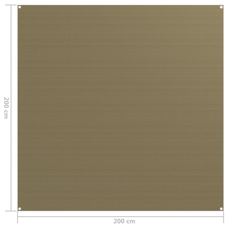 Produktbild för Tältmatta 200x200 cm taupe