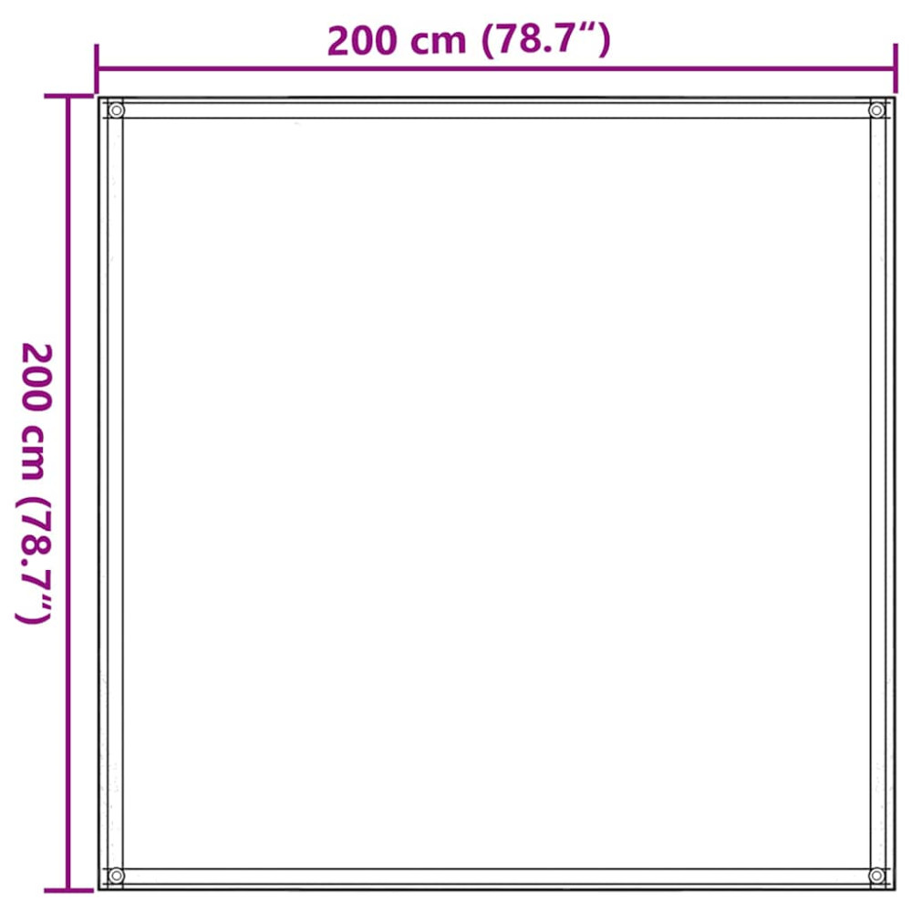 Produktbild för Tältmatta 200x200 cm taupe