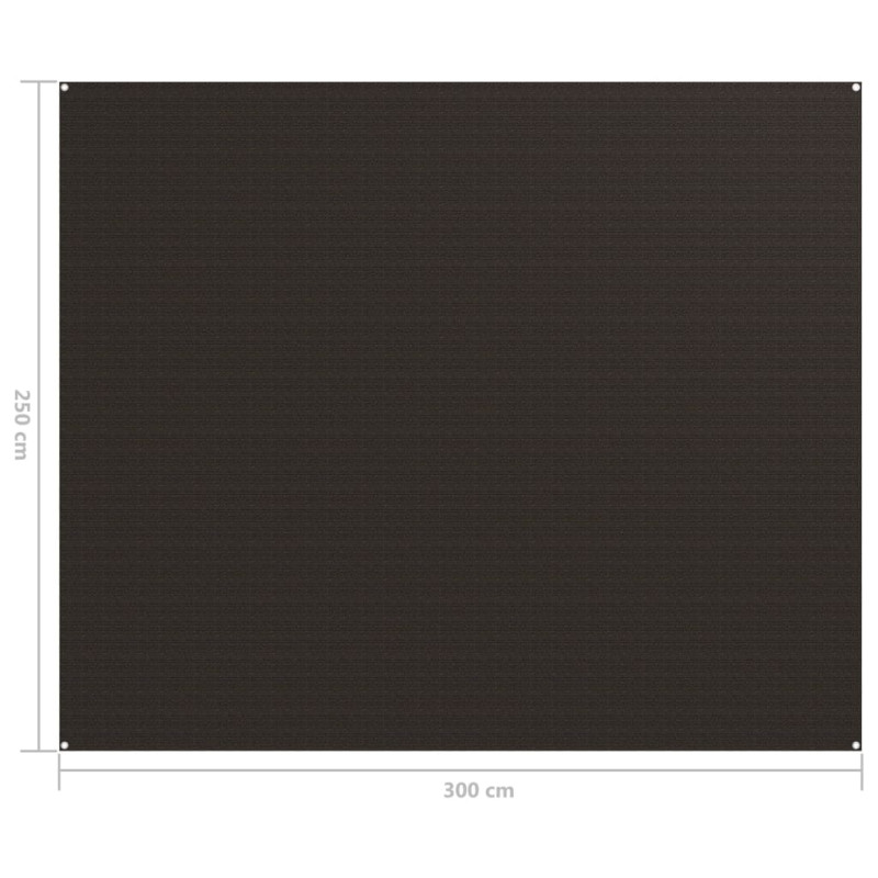Produktbild för Tältmatta 250x300 cm brun