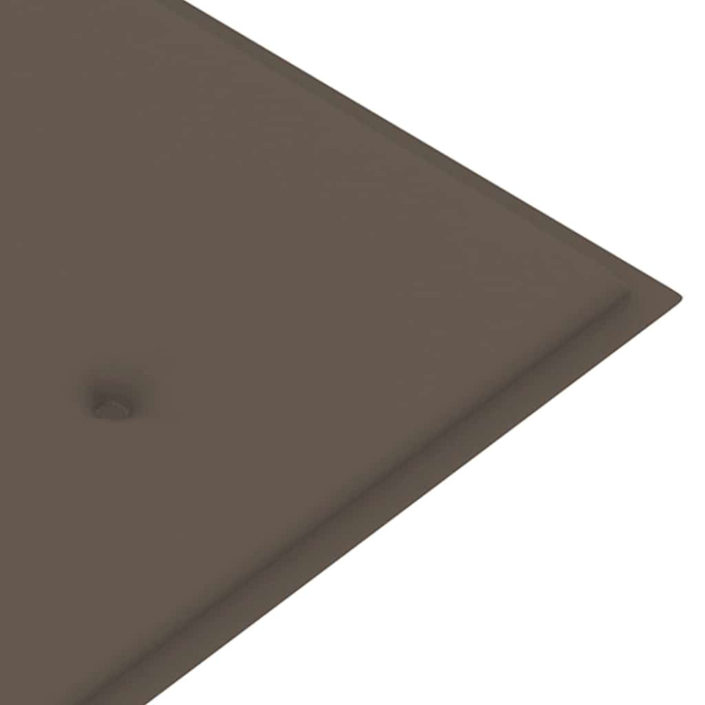 Produktbild för Stapelbar trädgårdsbänk med dyna 159 cm massiv teak
