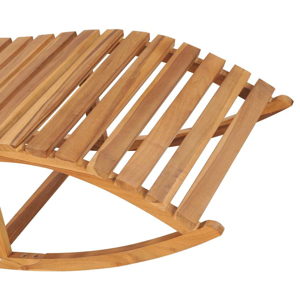 Produktbild för vidaX Solsäng med dyna gungdesign massiv teak