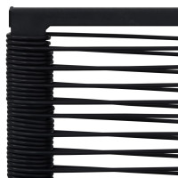Miniatyr av produktbild för Trädgårdsstolar 2 st PVC-rotting svart