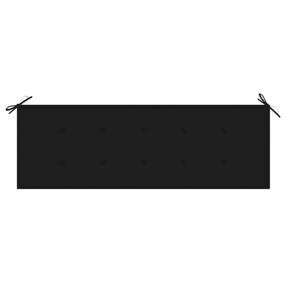 Produktbild för Stapelbar trädgårdsbänk med dyna 159 cm massiv teak