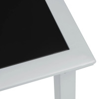 Produktbild för Solsängar 2 st med bord aluminium svart