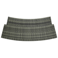 Produktbild för Barbord för trädgård grå 120x55x110 cm konstrotting