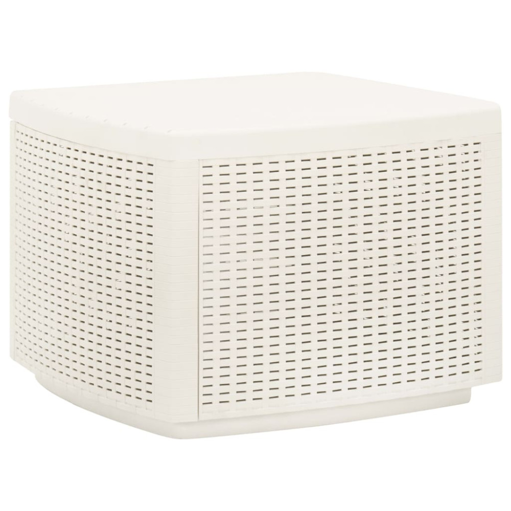 Produktbild för Trädgårdsbord vit 53x53x40 cm plast