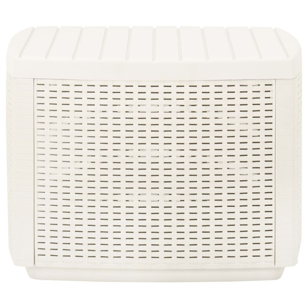 Produktbild för Trädgårdsbord vit 53x53x40 cm plast