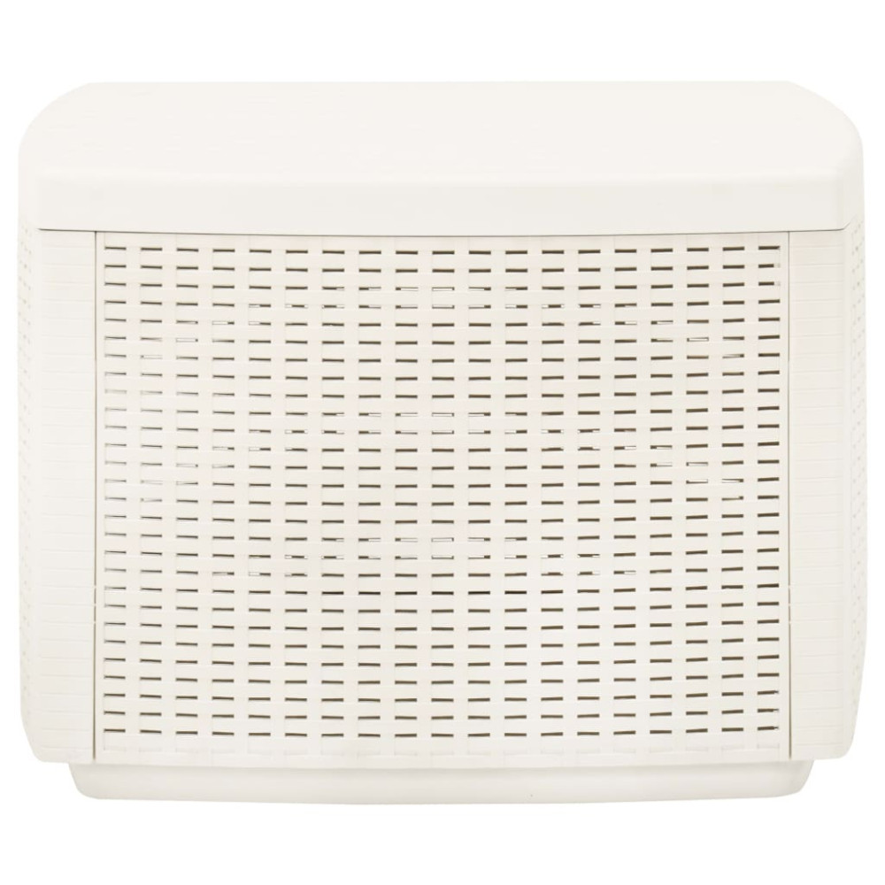 Produktbild för Trädgårdsbord vit 53x53x40 cm plast