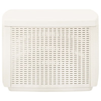 Produktbild för Trädgårdsbord vit 53x53x40 cm plast