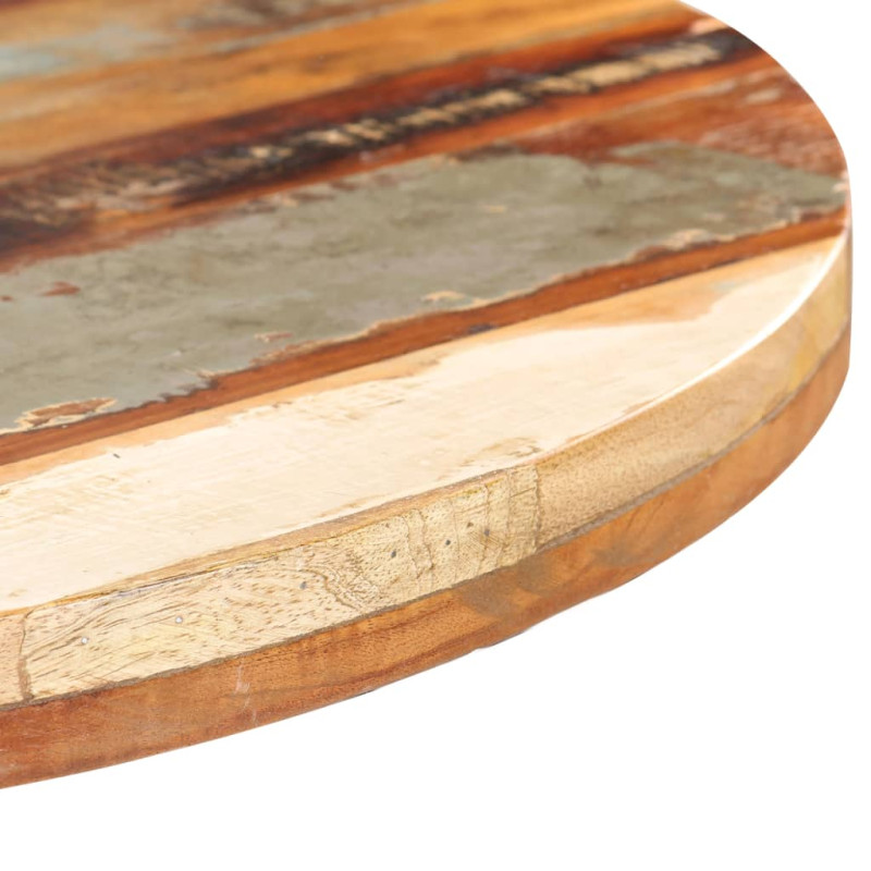 Produktbild för Cafébord runt Ø80x75 cm massivt återvunnet trä