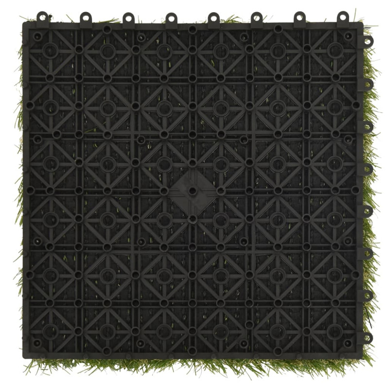 Produktbild för Konstgräsplattor 22 st grön 30x30 cm