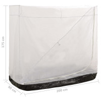 Produktbild för Universellt innertält grå 200x90x175 cm