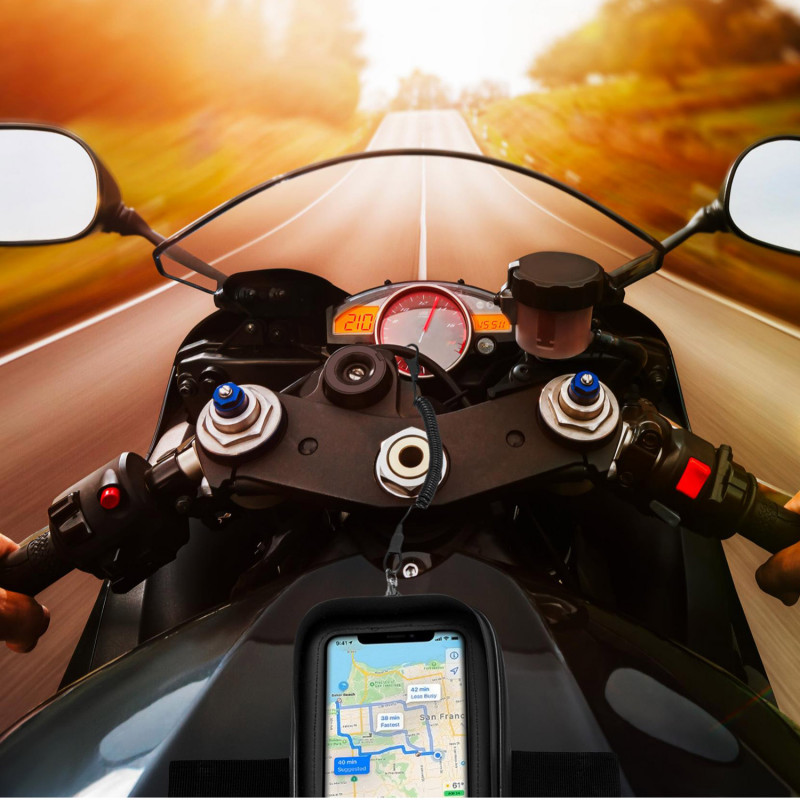 Produktbild för Magnetisk mobilhållare motorcykel IP64