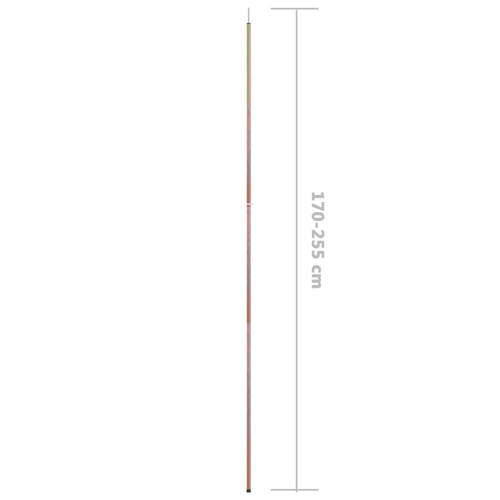 Produktbild för Teleskopisk tältpinne 170-255 cm galvaniserat stål