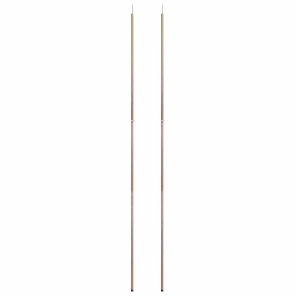Produktbild för Teleskopiska tältpinnar 170-255 cm 2 st galvaniserat stål