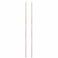 Produktbild för Teleskopiska tältpinnar 170-255 cm 2 st galvaniserat stål