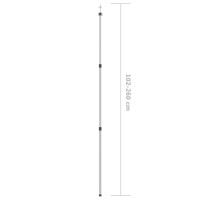 Produktbild för Teleskopisk presenningsstång 102-260 cm aluminium