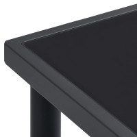 Produktbild för Trädgårdsbord antracit 150x90x74 cm stål