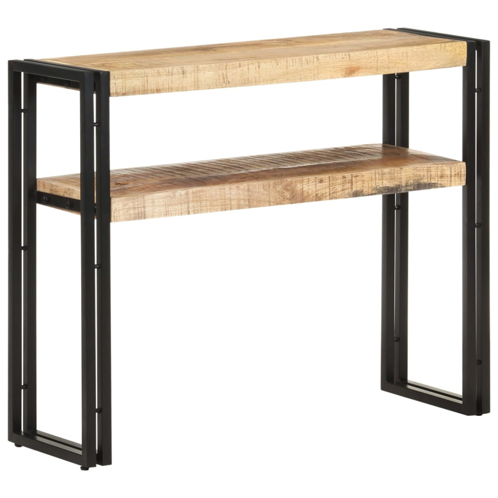 Produktbild för Avlastningsbord 90x30x75 cm grovt mangoträ