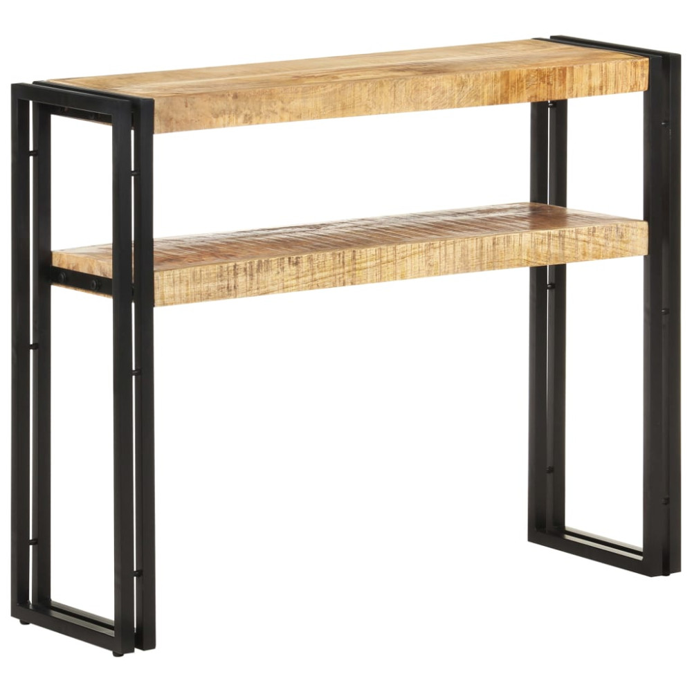 Produktbild för Avlastningsbord 90x30x75 cm grovt mangoträ
