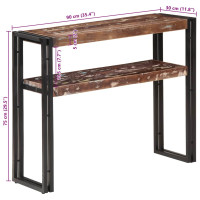 Produktbild för Avlastningsbord 90x30x75 cm massivt återvunnet trä