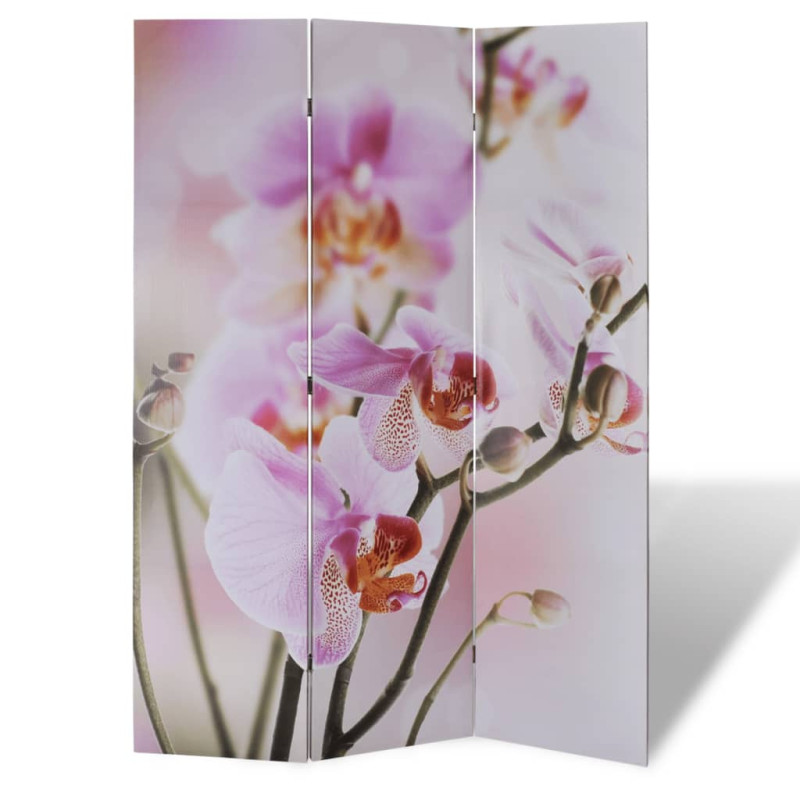 Produktbild för Vikbar rumsavdelare 120x170 cm blomma