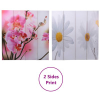 Produktbild för Vikbar rumsavdelare 160x170 cm blomma