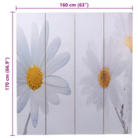Produktbild för Vikbar rumsavdelare 160x170 cm blomma