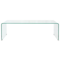 Miniatyr av produktbild för Soffbord i härdat glas 98x45x30 cm