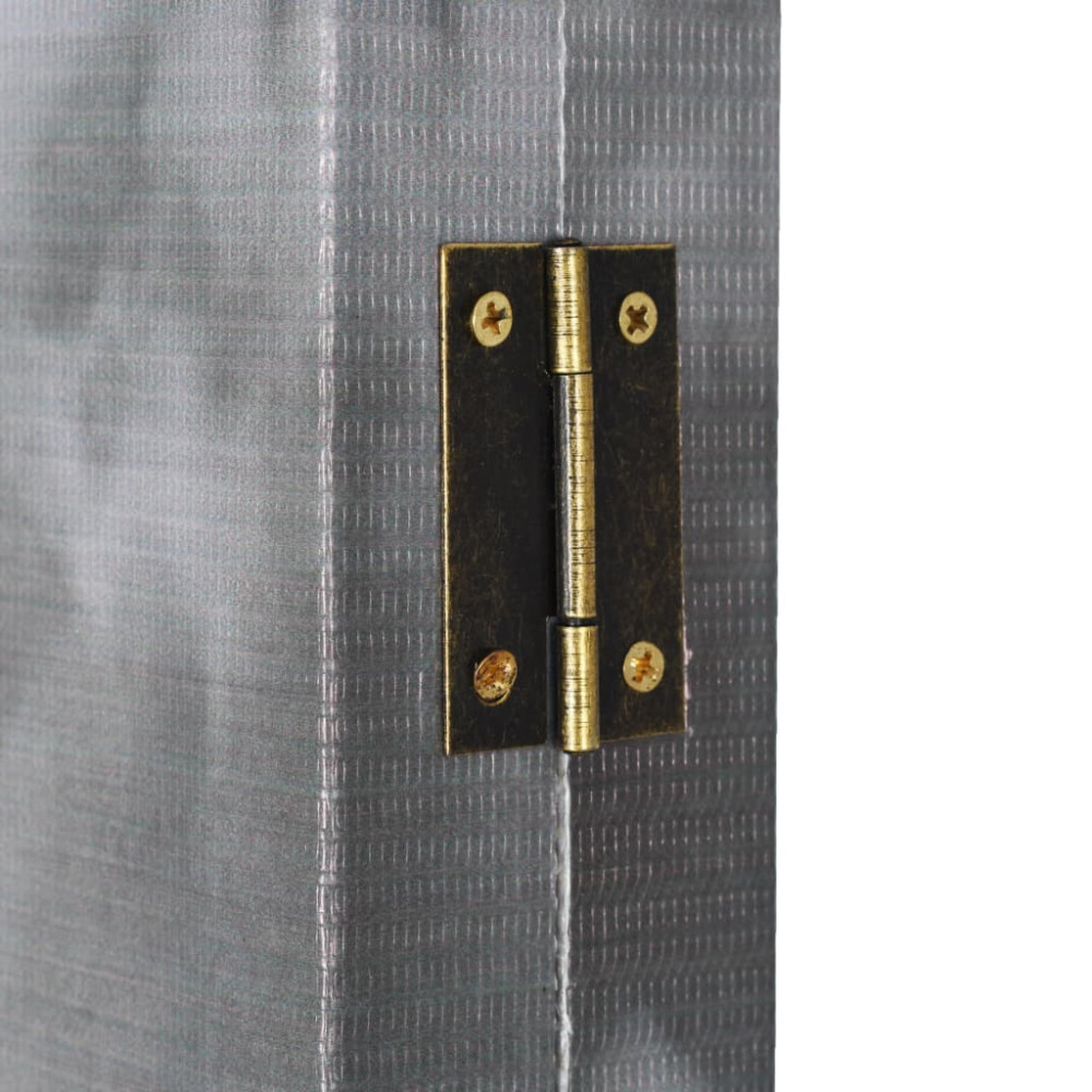 Produktbild för Vikbar rumsavdelare Londonbuss 160x170 cm svart/vit