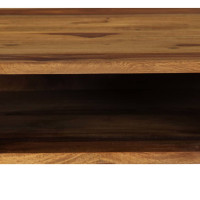 Produktbild för Skrivbord 110x55x76 cm massivt sheshamträ
