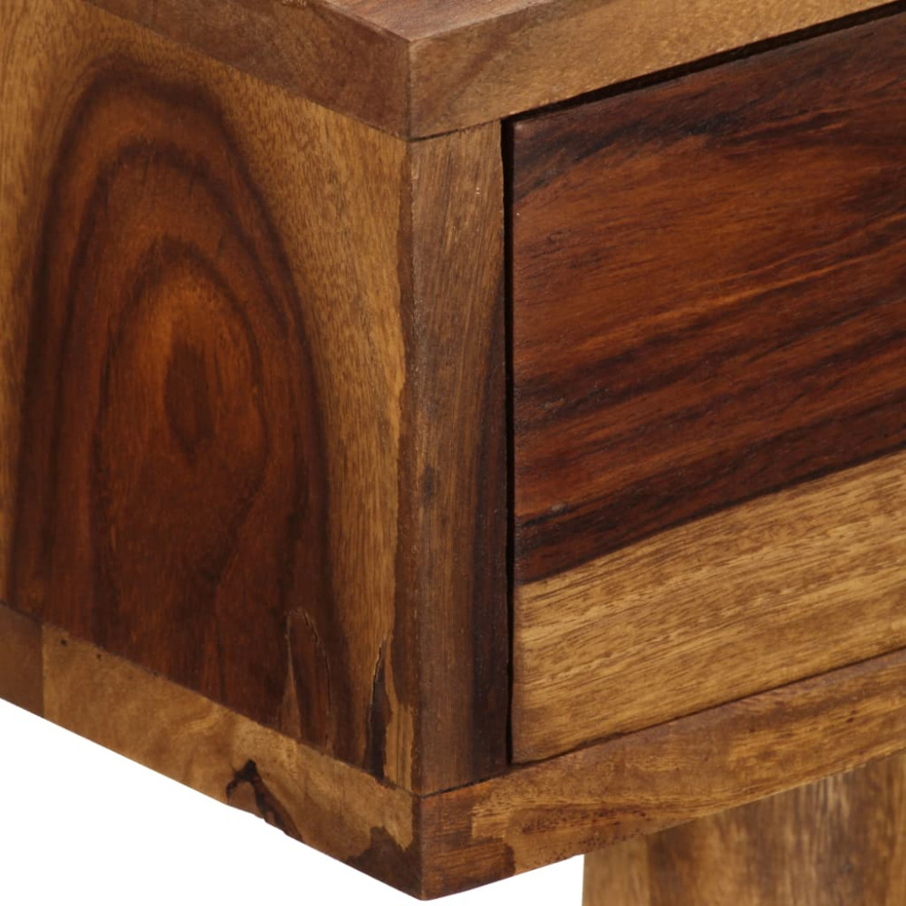 Produktbild för Skrivbord 110x55x76 cm massivt sheshamträ
