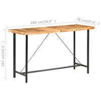 Produktbild för Barbord 180x70x107 cm massiv akacia