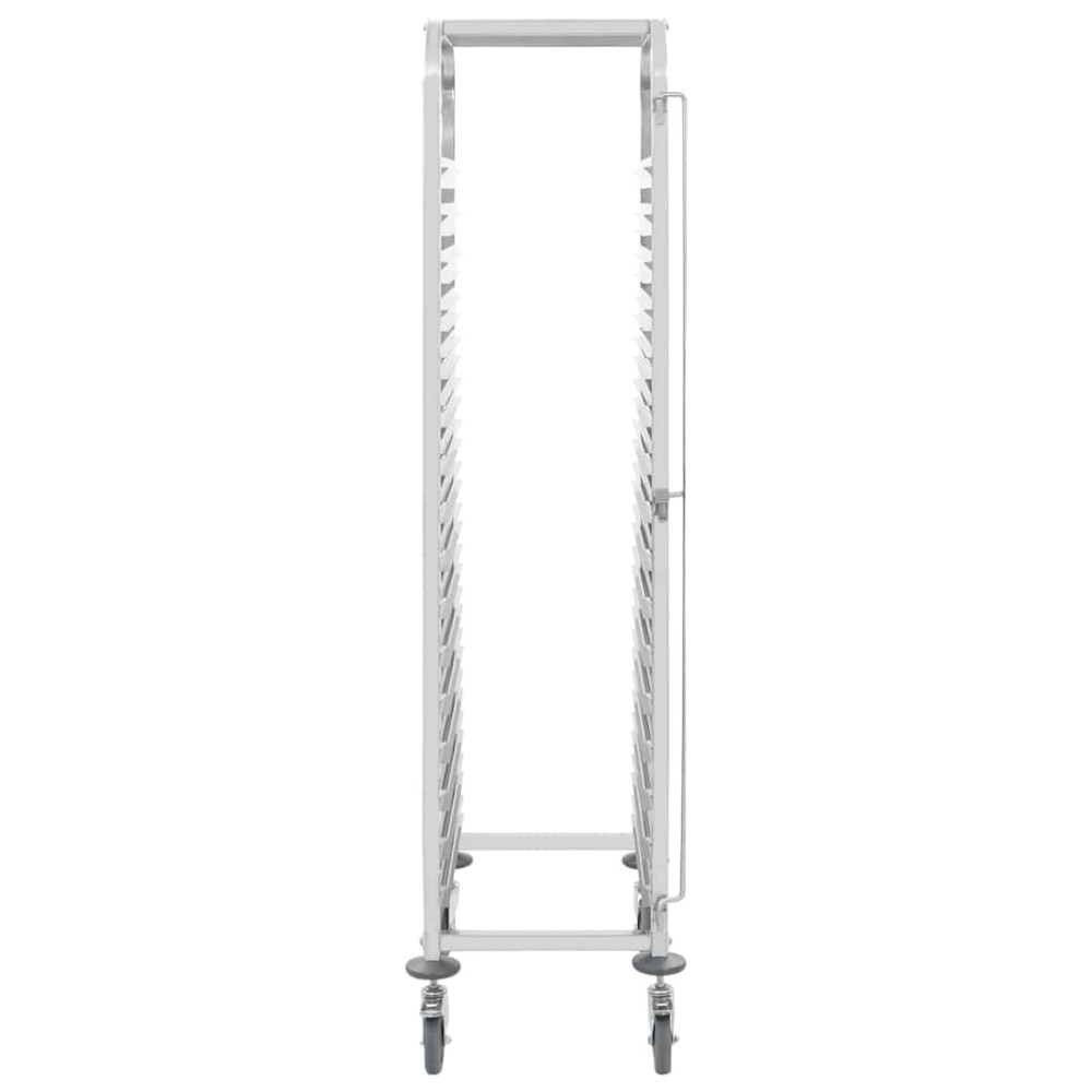 Produktbild för Köksvagn för 16 brickor 38x55x163 cm rostfritt stål