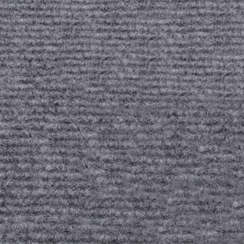 Produktbild för Mässmatta ribbad 1,2x20 m grå