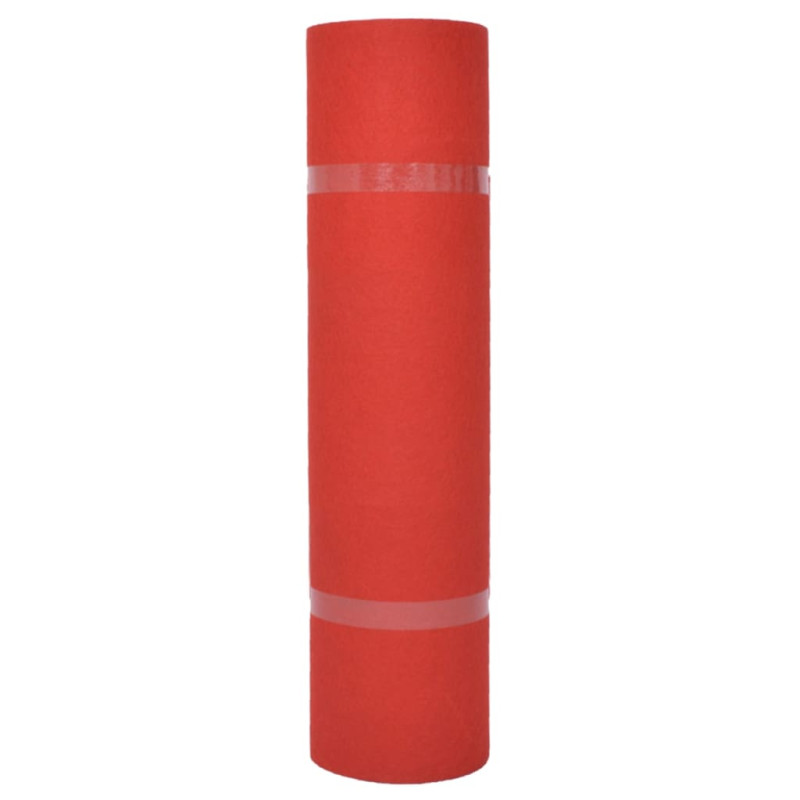 Produktbild för Mässmatta slät 1,2x12 m röd