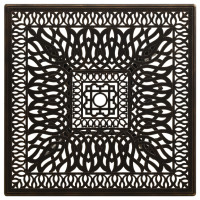 Produktbild för Trädgårdsbord brons 90x90x73 cm gjuten aluminium