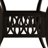 Produktbild för Trädgårdsbord brons 90x90x73 cm gjuten aluminium