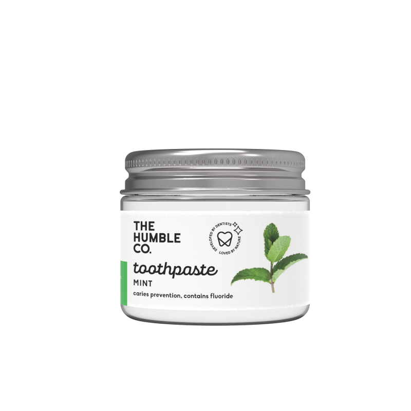 Produktbild för Humble Natural Toothpaste in Jar - Fresh Mint