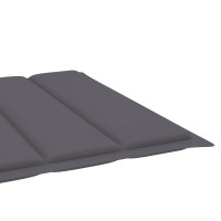 Produktbild för Solsäng med dyna massivt akaciaträ